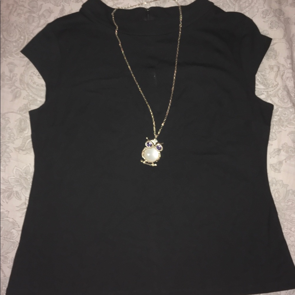 Cute New York Company Blk Blouse
